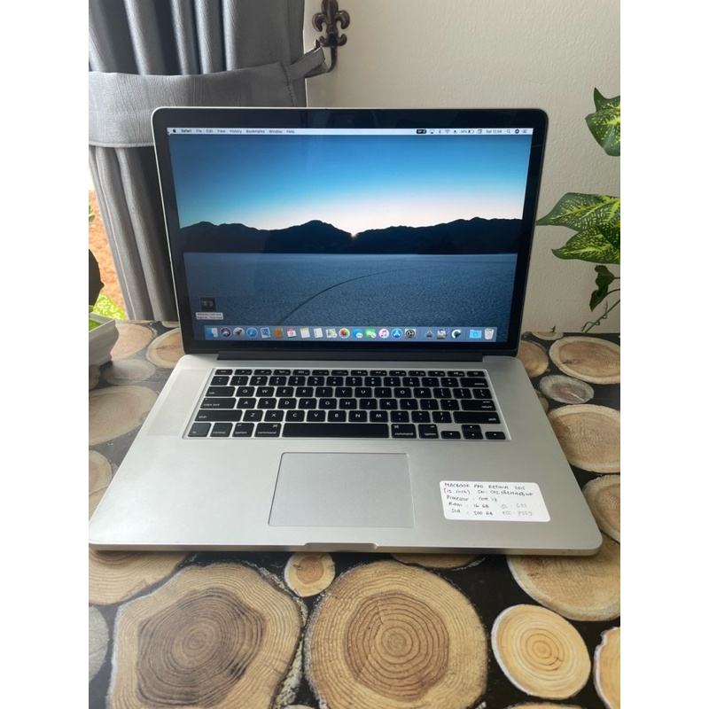 Macbook Pro 15 inc 2015
