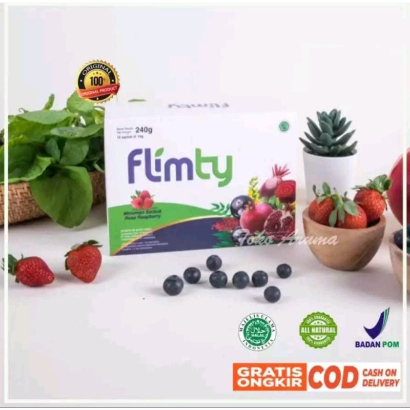 

Flimty Fiber Paket 1 Box isi 16 Sachet - Blackcurrant