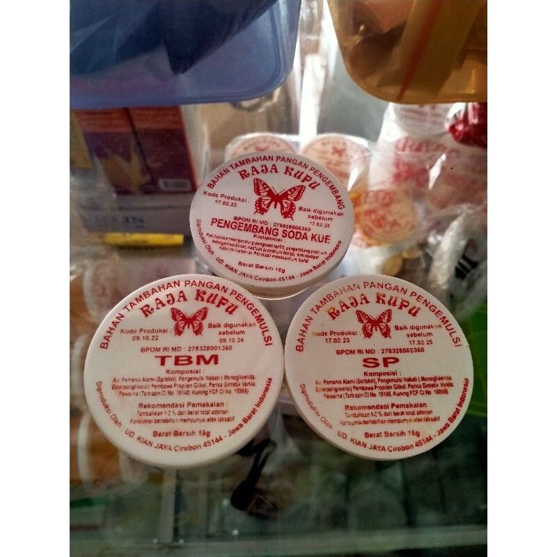 

pengembang kue/pengembang bolu raja kupu 15 gr