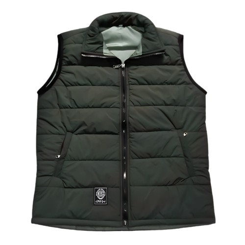 Jaket Rompi Gelembung Polos Hijau Army Dewasa Pria Wanita Jaket Motor