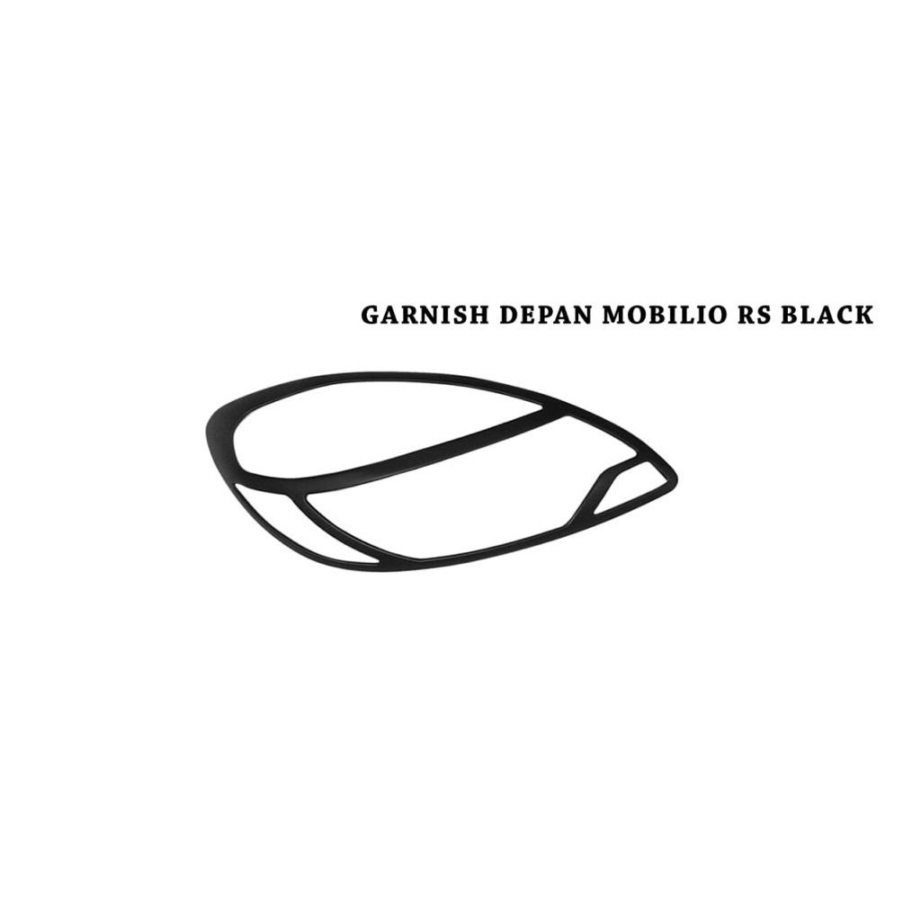 Garnish lampu depan mobilio RS 2013-2015 hitam doff
