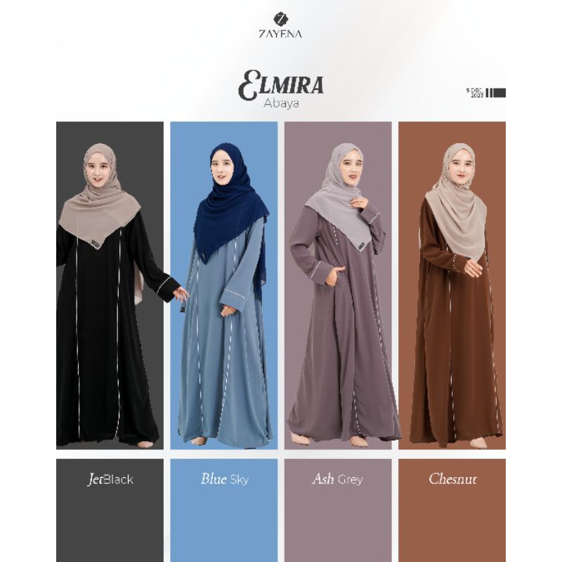 Zayena - Elmira Abaya | Abaya Umroh Polos - Ready Stock