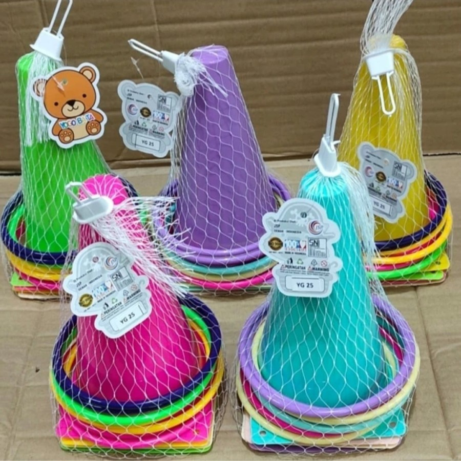 Mainan Lempar Cincin Kerucut Cone Ring Cone Ring Kerucut Cone Rintangan Olahraga Kerucut Rintangan