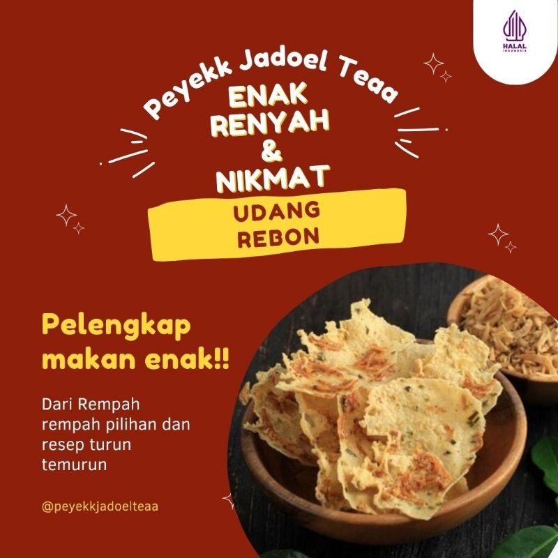 

Peyek Jadoel Udang Rebon