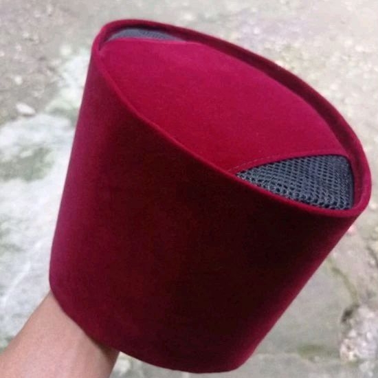 Peci tinggi merah MARON ,songkok tinggi merah MAROON AC Tinggi 13cm 14cm 15cm