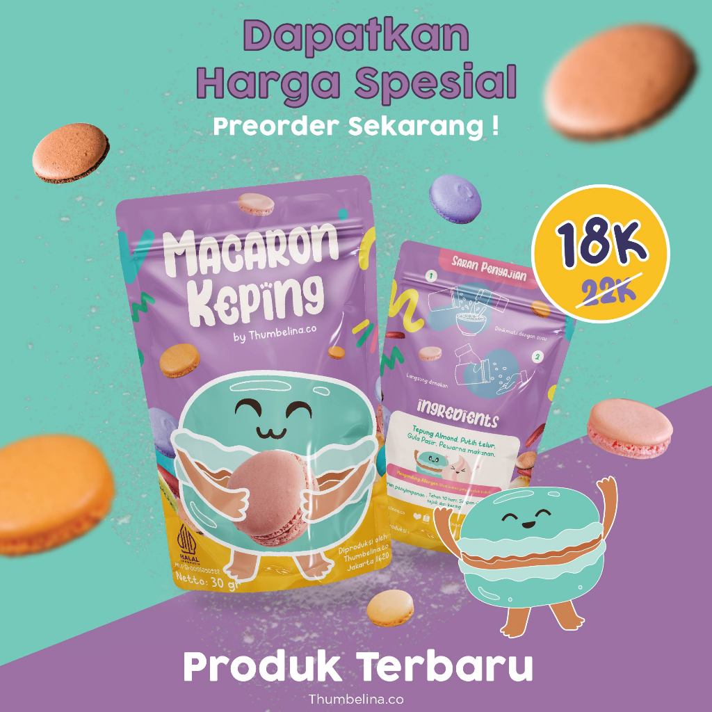 

PROMO MACARON KEPING - MACARON TANPA SELAI
