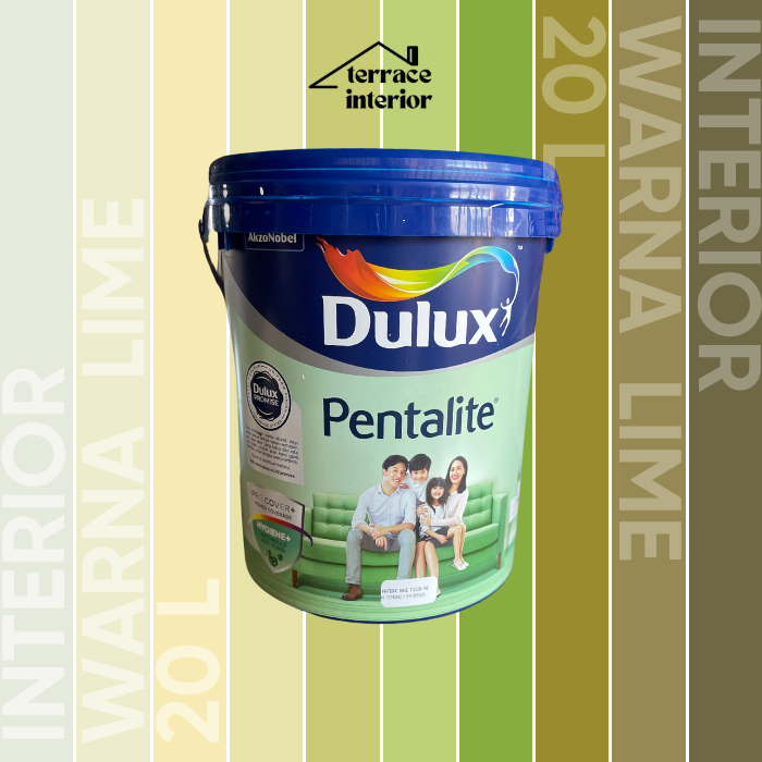 Cat Tembok Dulux Pentalite Interior 20 L warna Hijau Lime Doff Matt