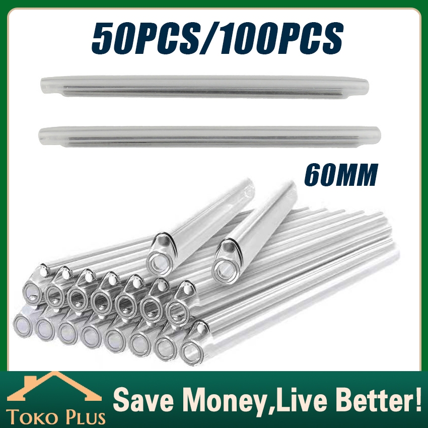 100Pcs Protection Sleeve Dropcore Protection Sleeve Fiber Optik Ftth Protection Sleeve 6CM 4MM
