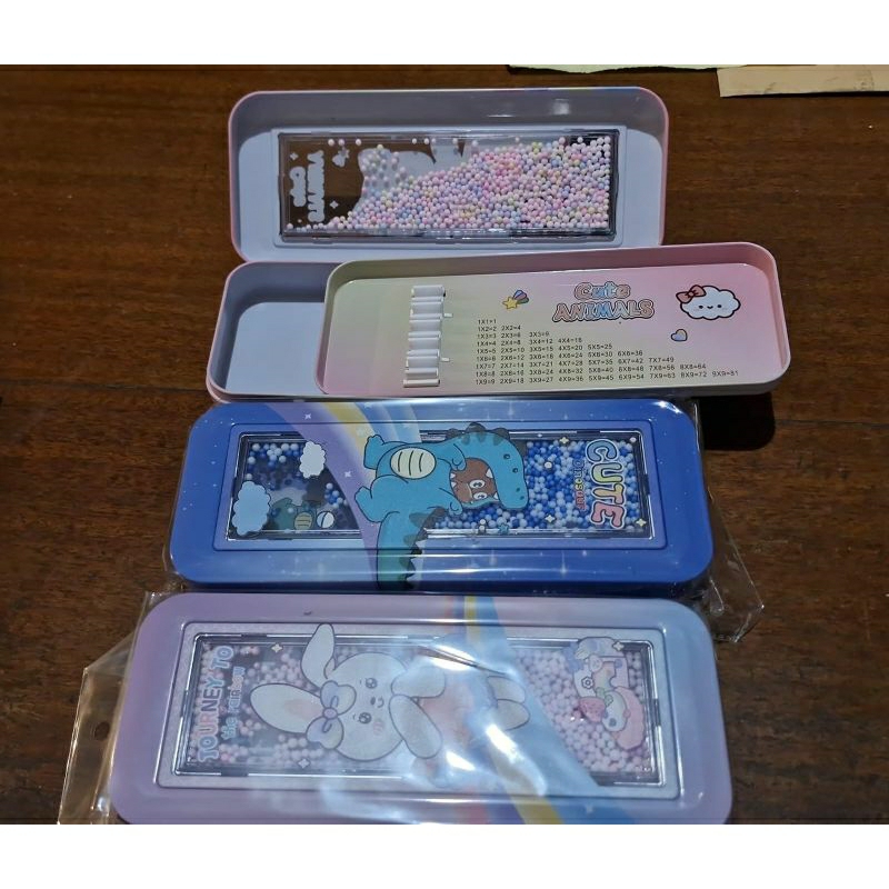 

[PCS] PENCIL CASE KALENG B-275 JUMBO / TEMPAT PENSIL 2 SUSUN B-275