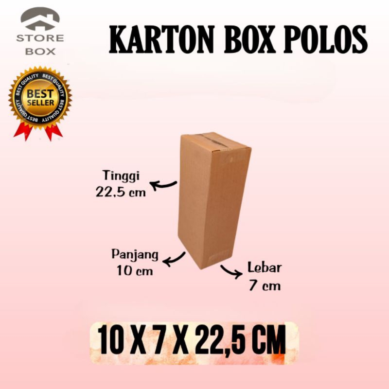 

kardus polos UK 10x7x22,5 kardus kecil kardus packing