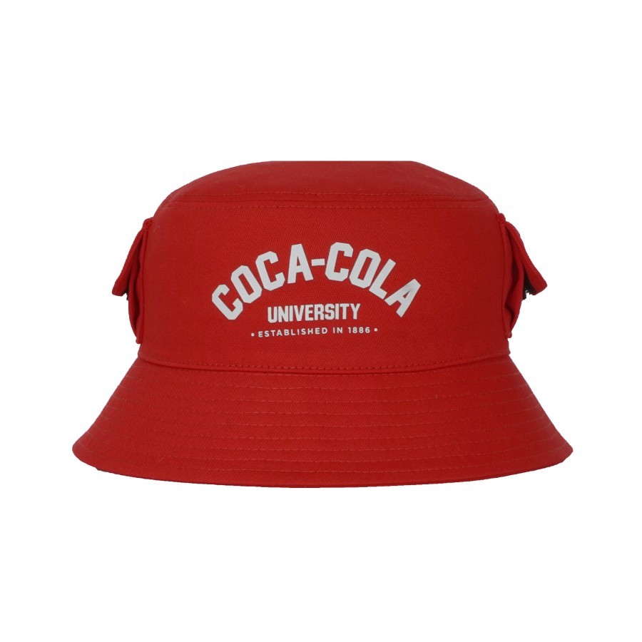 Topi Pria/Wanita Kalibre Coca-Cola Bucket Hat Fashion 940108600 Red Original