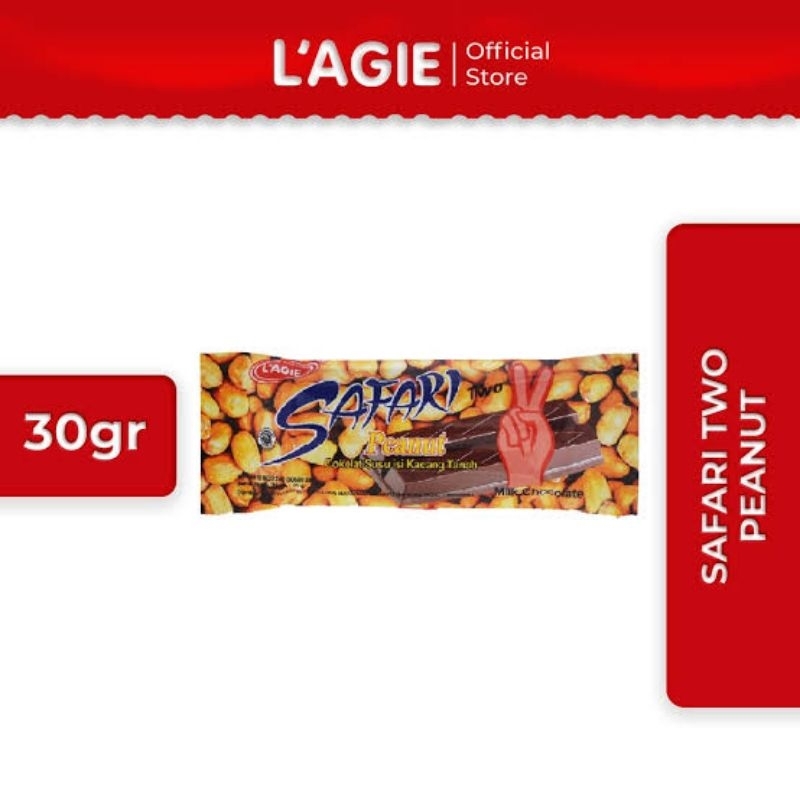 

Lagie Coklat SAFARI TWO Peanut 30 gr