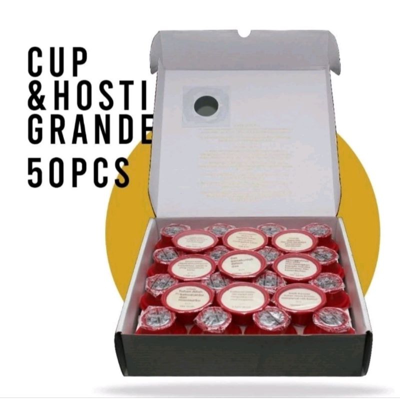 

RB Roti Anggur Perjamuan Kudus Ayat isi 50cup Merk RosGung