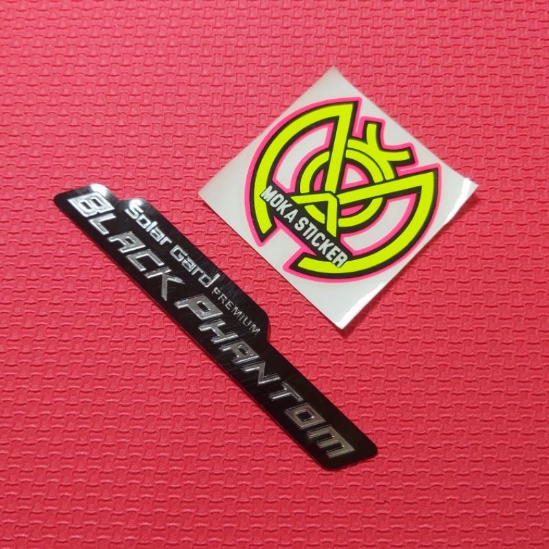 Sticker Black Phantom stiker solar gard Black phantom embos