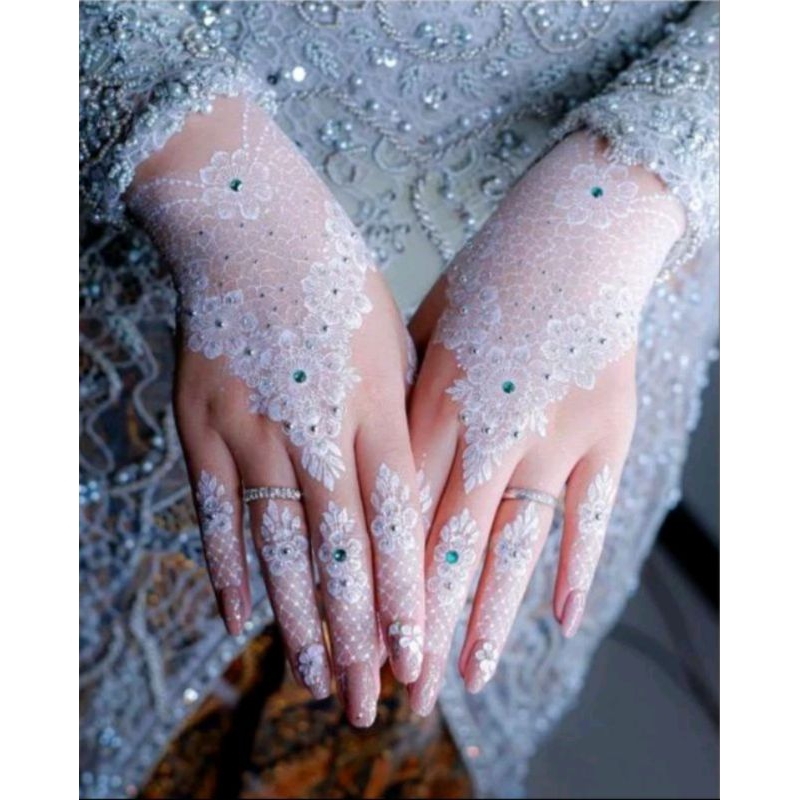 NEW MOTIP HENA STIKER HENNA INSTAN 1 SET HENA PENGANTIN TEMPEL / FREE MANIK DAN
