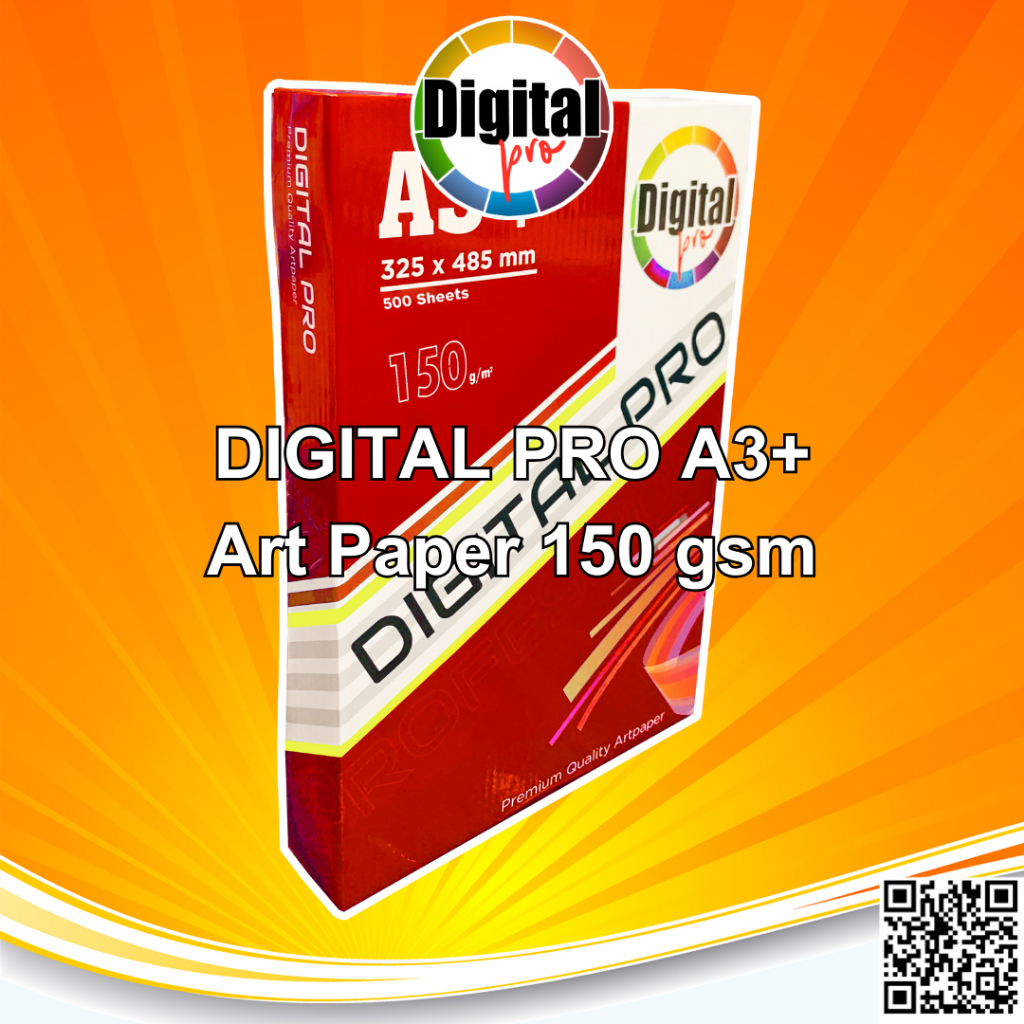 

InJO Digital PRO Gloss Kertas Art Paper Carton 150Gsm, 120Gsm Golden Coin 150Gsm A3+ Digital Print