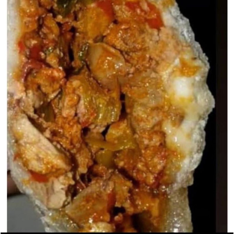 

cireng isi ati /ayam suwir pedas