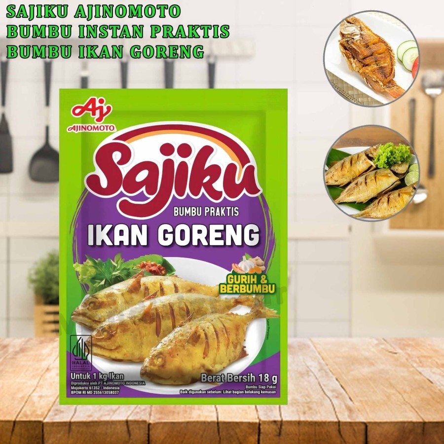 

Bumbu Instan Aneka Gorengan * Sajiku Ajinomoto * Ikan Goreng * 18gr