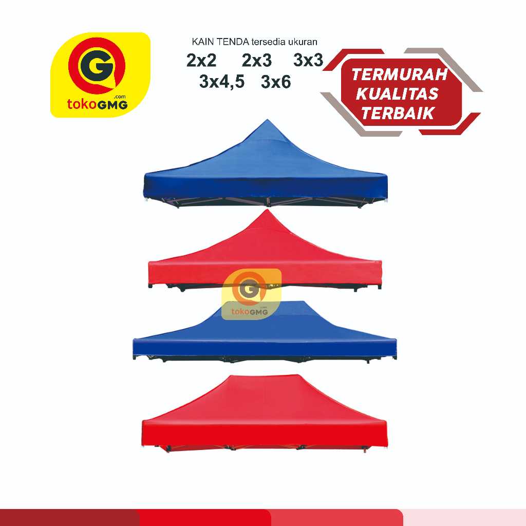 Kain Tenda Lipat - Terpal Rhino -  Polyester Rubber Waterproof - Kain Tenda Super Tebal - Kain Tenda