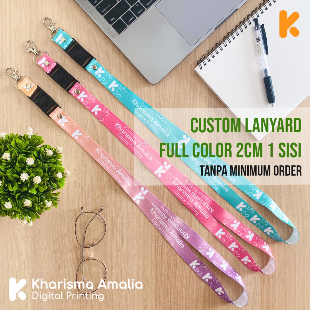 

Custom Lanyard 1 Sisi Full Color + Stopper