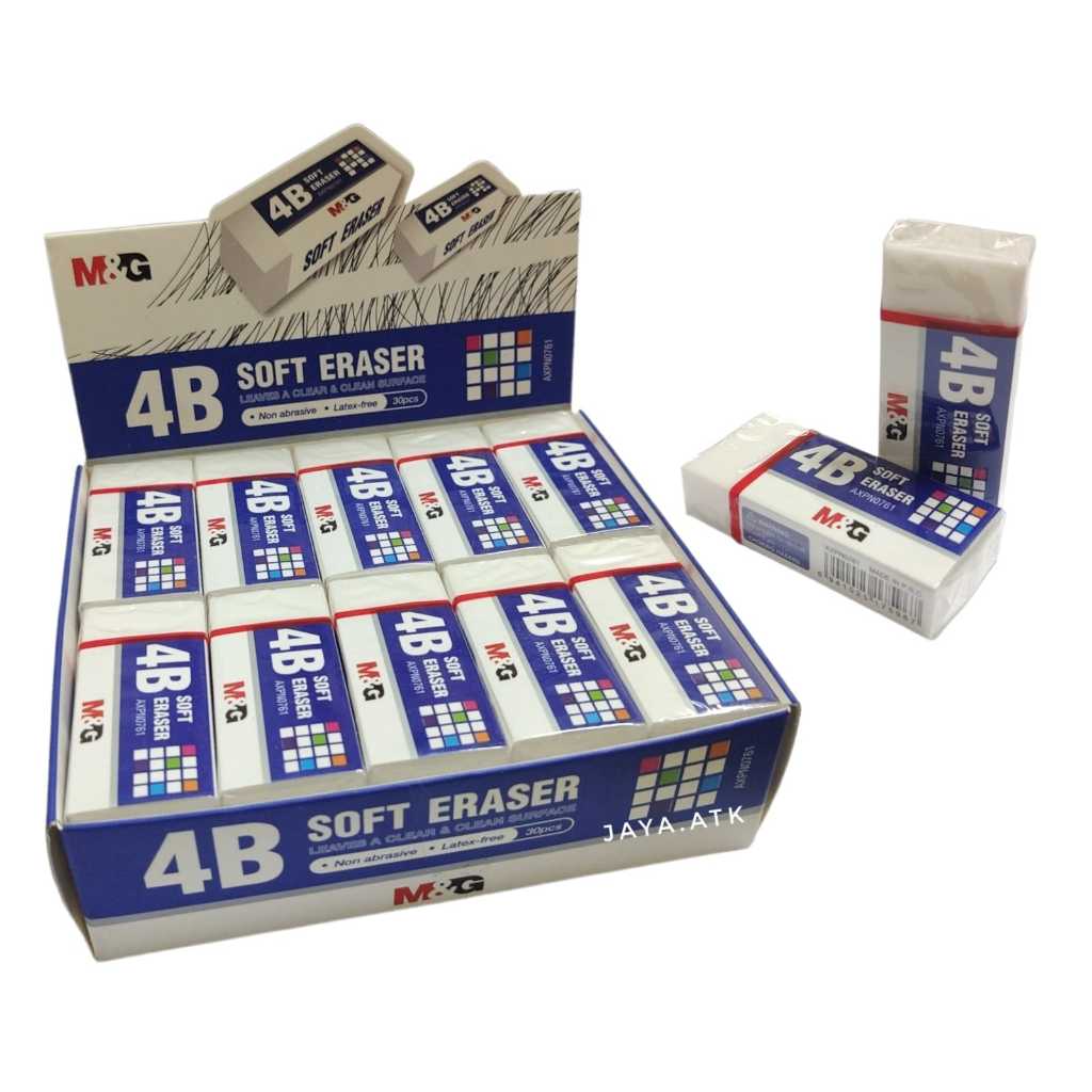 

PENGHAPUS PENSIL STIP 4B PUTIH M&G AXPN0761 MEDIUM ERASER PENCIL
