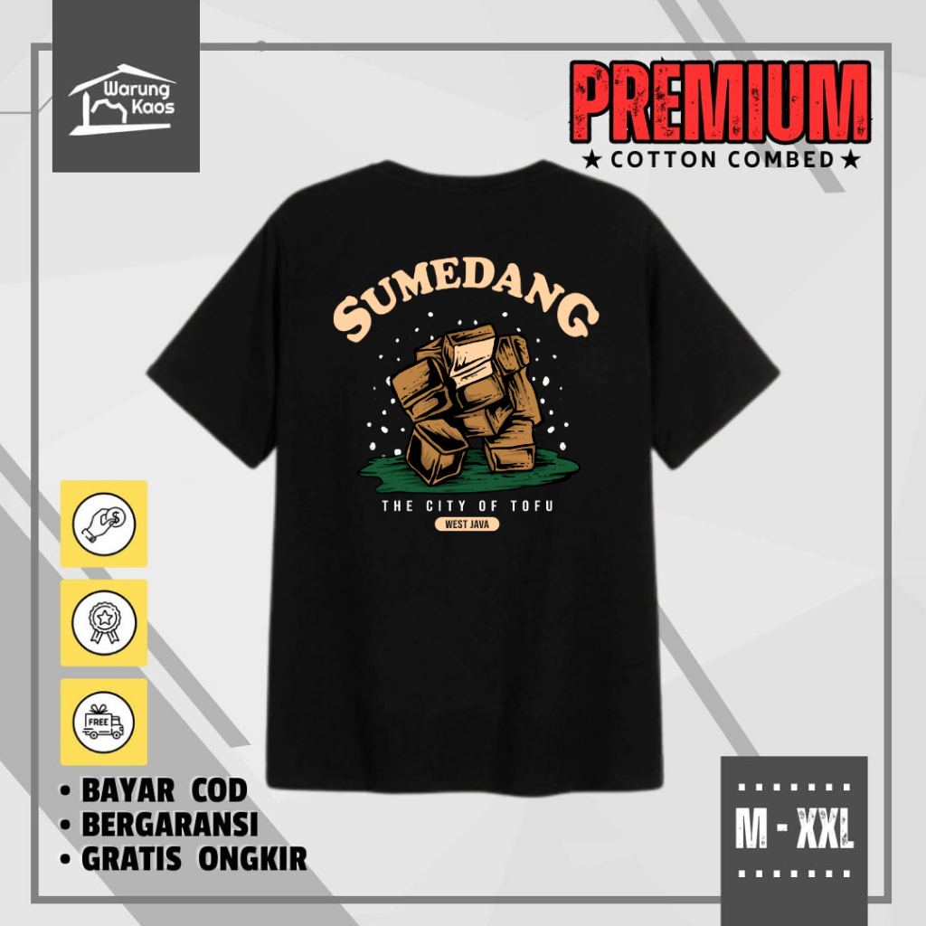 [ WARUNGKAOS ] KAOS SUMEDANG KOTA TAHU  / KAOS DISTRO PRIA SUMEDANG BAHAN PREMIUM KATUN 30S