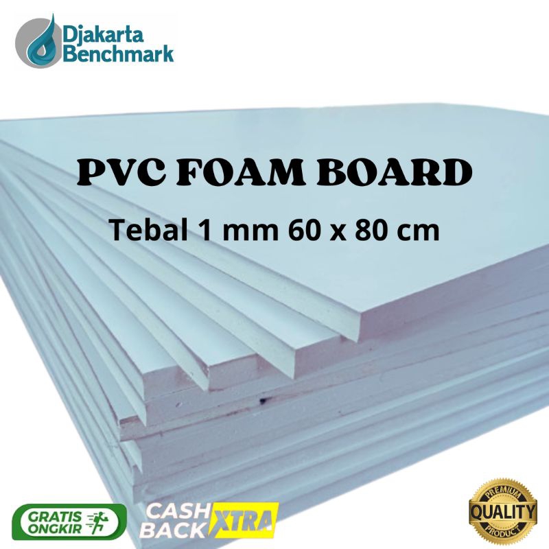 PVC BOARD / PVC FOAM BOARD 1 MM 60 X 80 cm