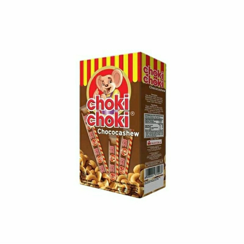 

CHOKI CHOKI COKELAT CASHEW ISI 20PCS BERAT 9 GRAM