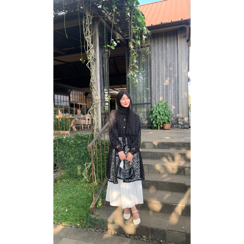 Sentosajaya_1 Eifa Lanny Outer Outer Brokat Outer Brukat Outer Tunik Brokat Panjang Outer Brokat