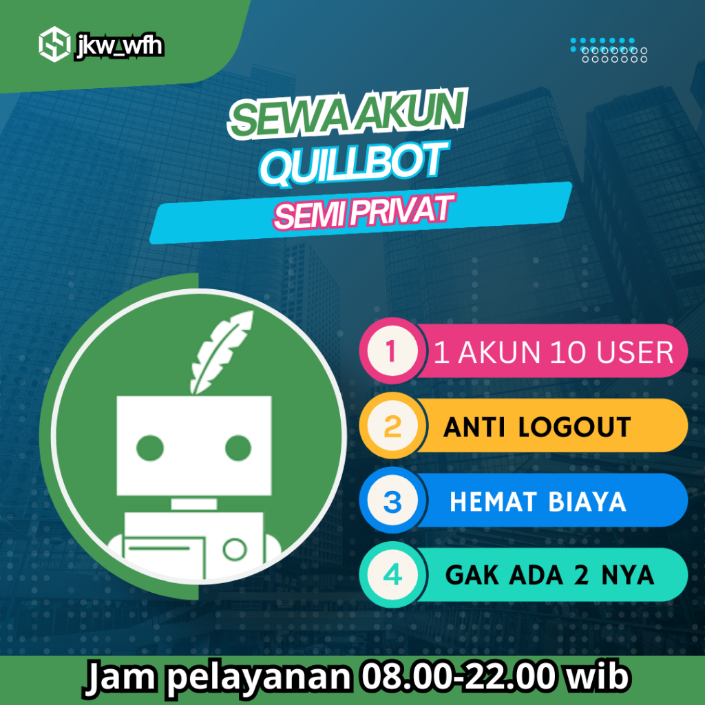 Akun QuillBot Premium 1 Tahun Original Update (Bergaransi)