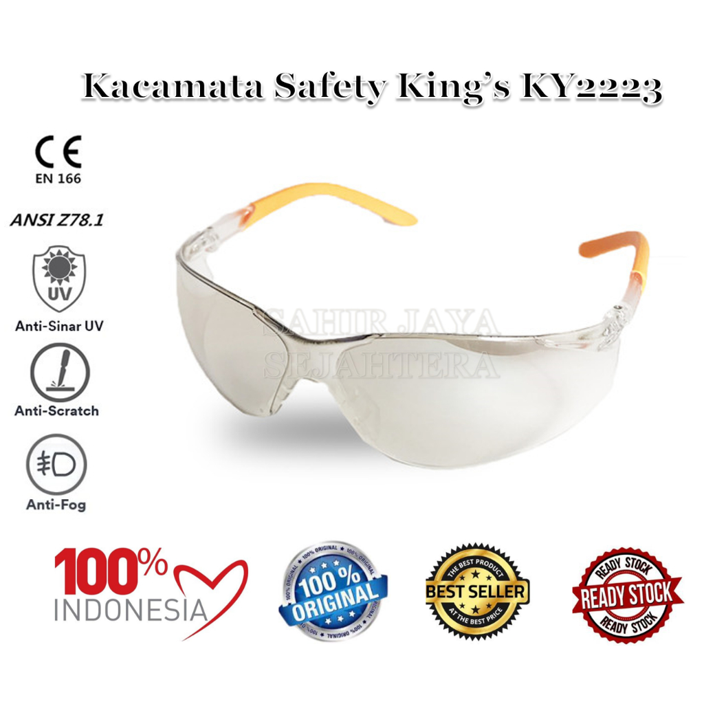 Kacamata Safety King's KY2223 Anti Scratch Safety Glasses Kings KY2223