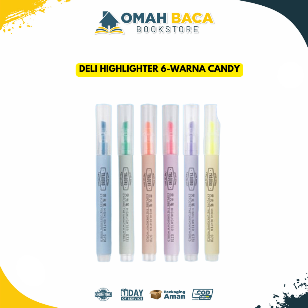 

Deli Highlighter 6-Warna Candy