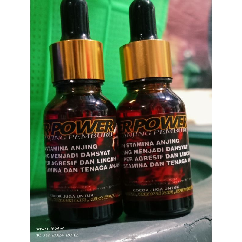 SUPER POWER 15 ML DOPING ANJING PEMBURU DAN AYAM ADUAN