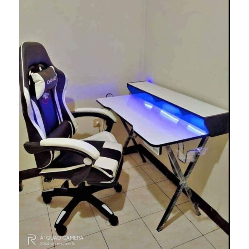 PAKET MEJA GAMING PAKET MURAH MEJA DAN KURSI GAME MINIMALIS BANYAK PILIHAN WARNA