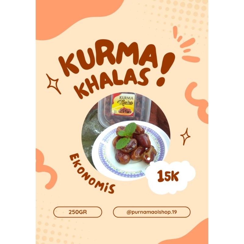 

KURMA KHALAS||250GR|PUSAT OLEH OLEH HAJI DAN UMROH