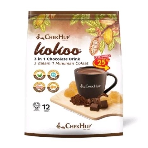 

CHEK HUP Kokoo 3 in 1 Chocolate Drink - 1 Sachet (40 gr)