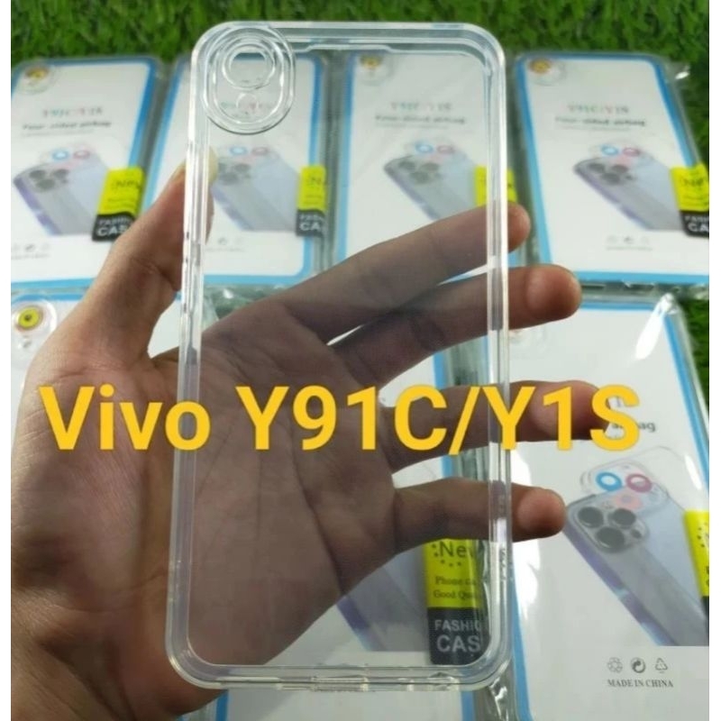 SOFTCASE CLEAR SPACE TPU  VIVO Y91C/ vivo Y1S Casing PELINDUNG CAMIRA