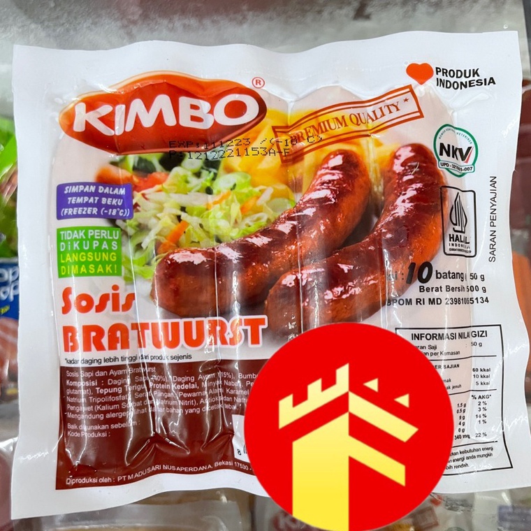 

BEST SELLER KIMBO SOSIS BAKAR BRATWURST MINI ORIGINAL 5 GR SOSIS BAKAR KIMBO