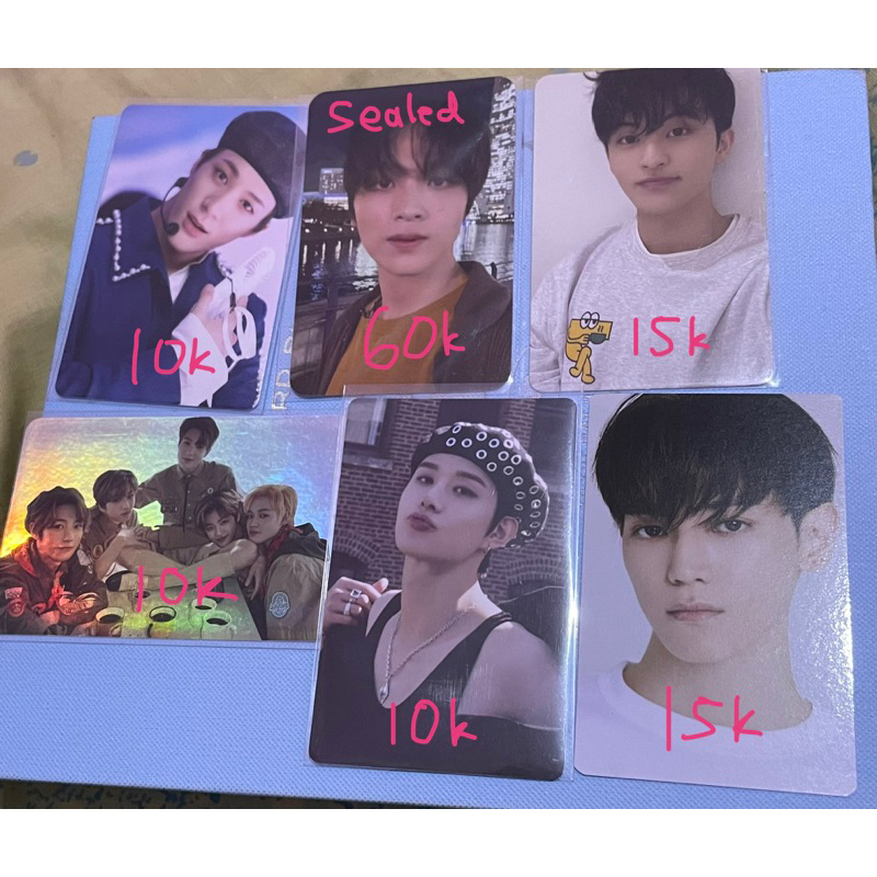 WTS PC PHOTOCARD MURAH NCT JENO DICON HAECHAN BFE TAEYONG SG22 JUNGWOO AYYO MARK CAFE