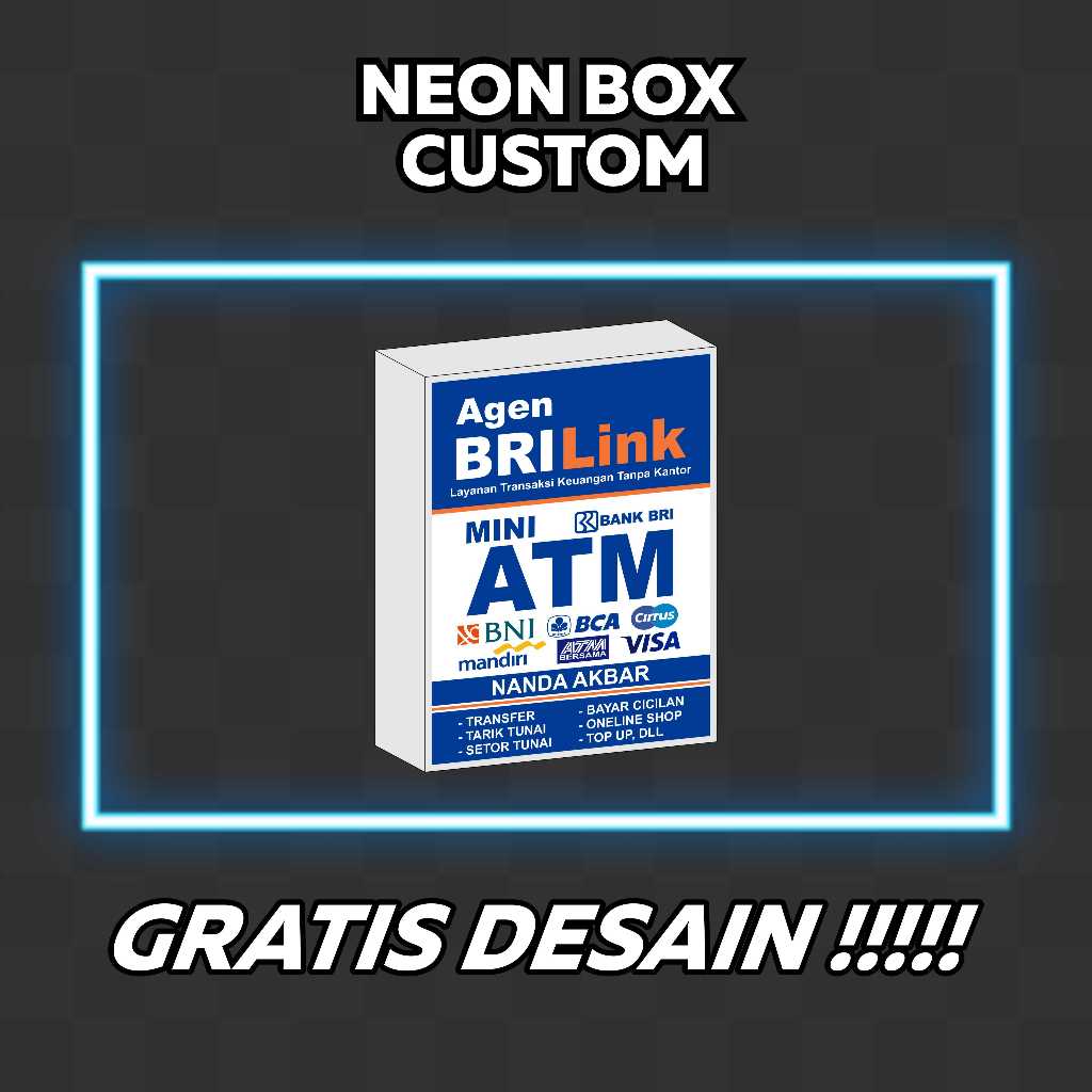 NEON BOX CUSTOM BRILINK BIDAN DESAIN SUKA SUKA GRATIS EDIT