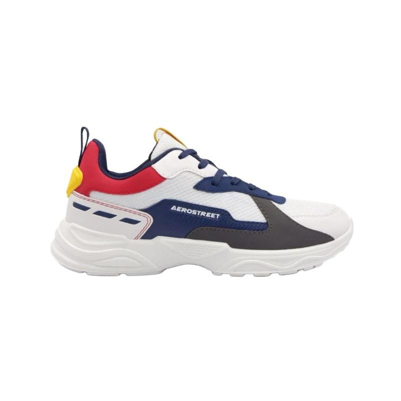 (PROMO) Aerostreet Riku 42 Putih Merah Original Sepatu Olahraga Sneakers Anti Jebol
