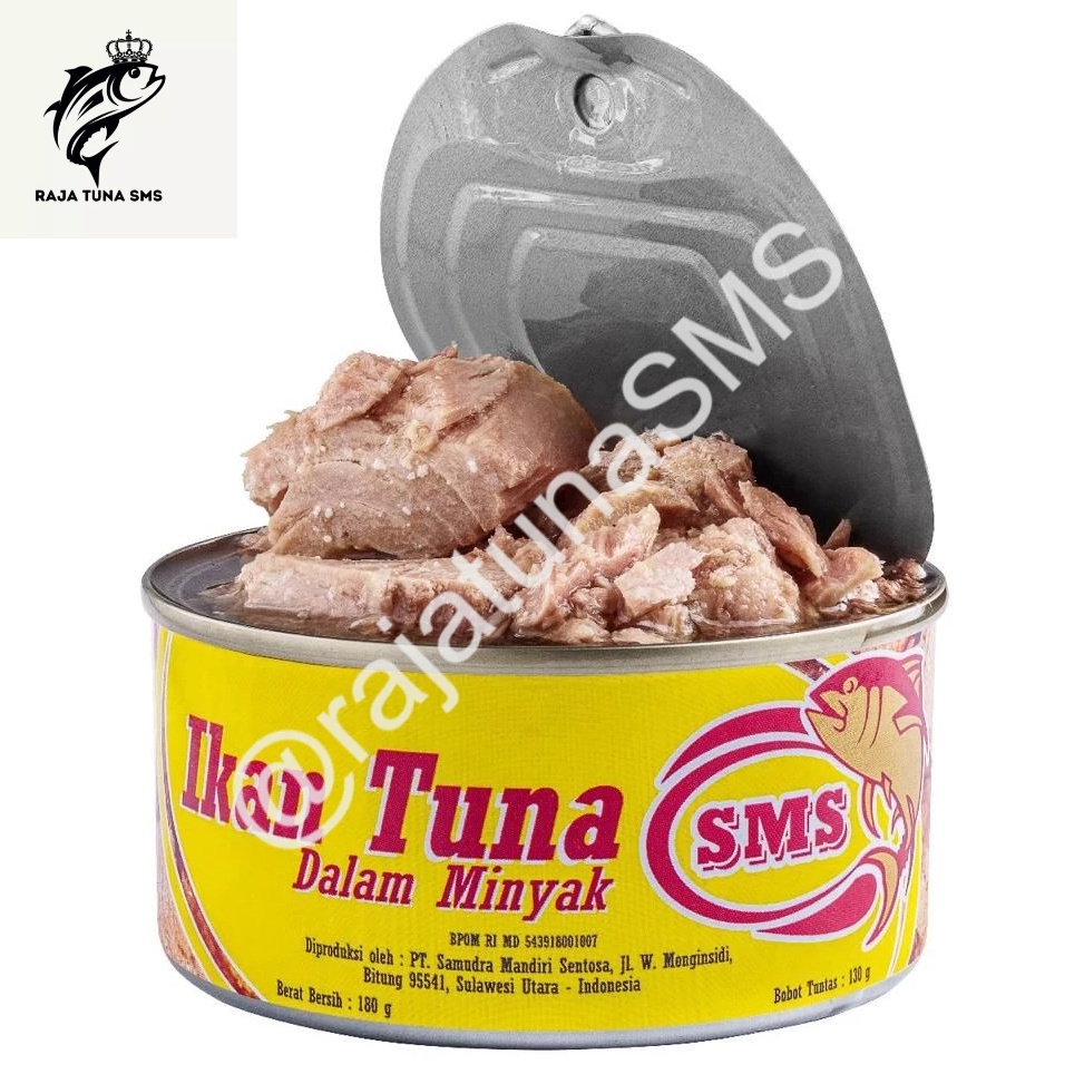 

Cuci gudang Ikan tuna kaleng SMS Tuna chunk dalam minyak 18gr