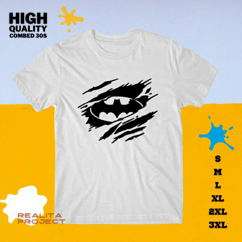 kaos wanita pria batman / kaos batman superman marvel dc / kaos combed 30s jumbo