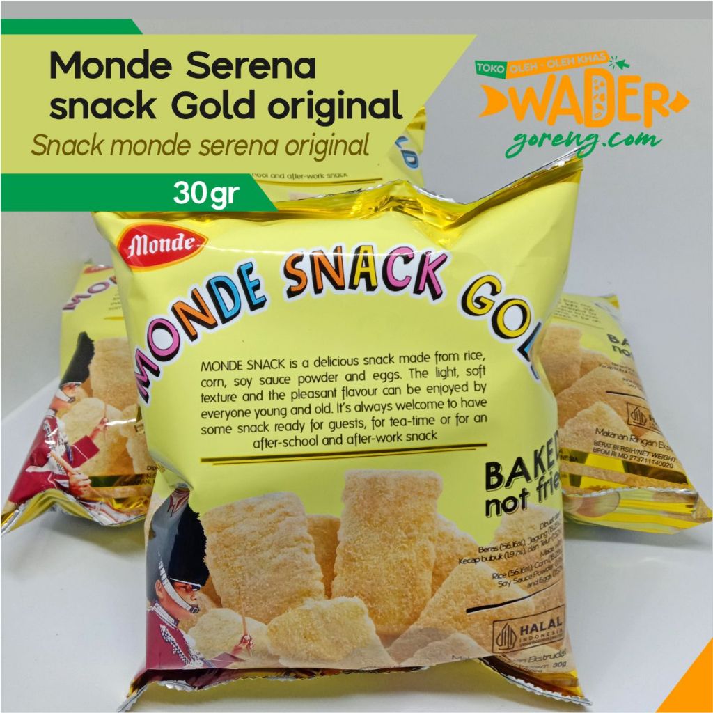 

Monde Serena snack gold original 27 gram