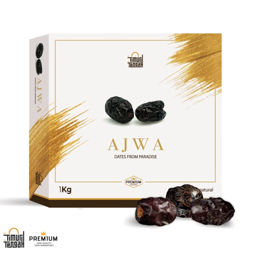 

Timur Tengah Kurma Ajwa 1Kg Kurma Nabi Premium Original High Quality
