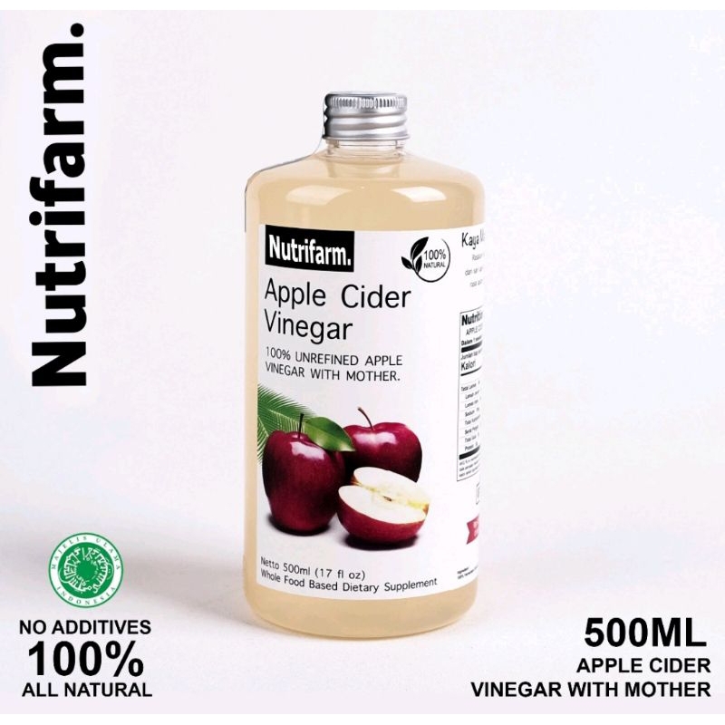 Cuka Apel Merk Nutrifarm 100% ORIGINAL Kaya Manfaat