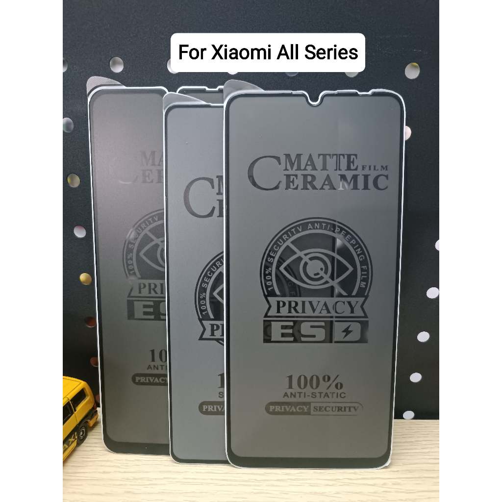 [AzamMediaPonsel] Tempered Glass Spy Anti Gores Untuk Xiaomi All series Redmi 13C Redmi 12 13 Note 1