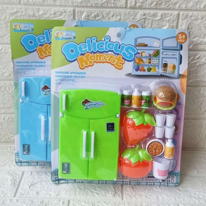 Mainan Kulkas Mainan Kulkas Satu Set Mainan Kulkas Mini isi buah MF 31