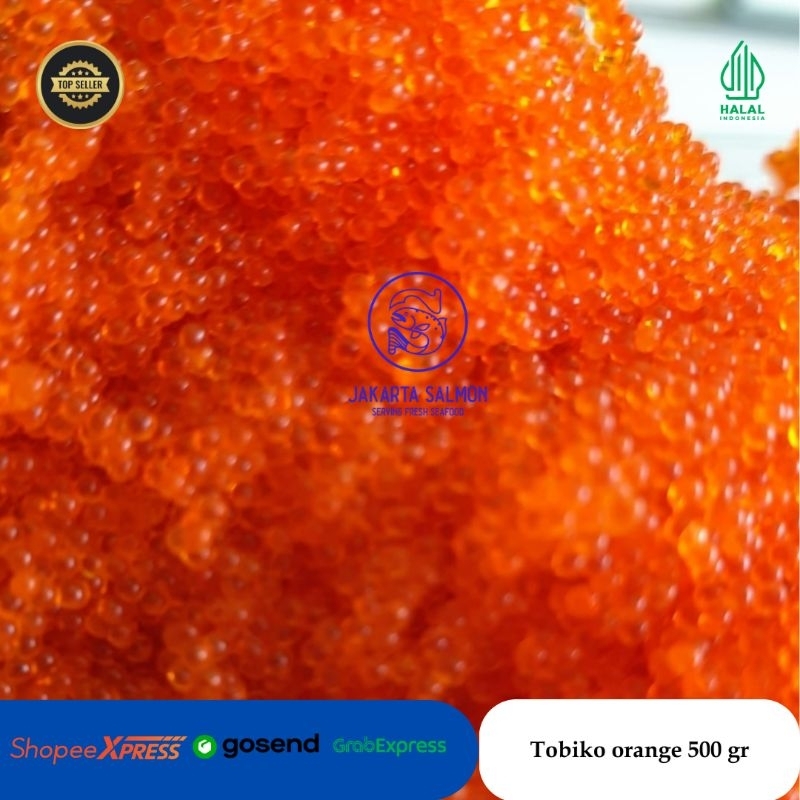 

Tobiko/ Tobiko Orange/ Telur ikan terbang/ Kemasan 500 gr
