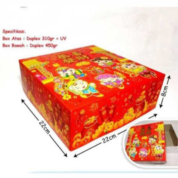 

Cake Box Hampers Imlek Kotak Kue CNY Dus Cookies Packaging